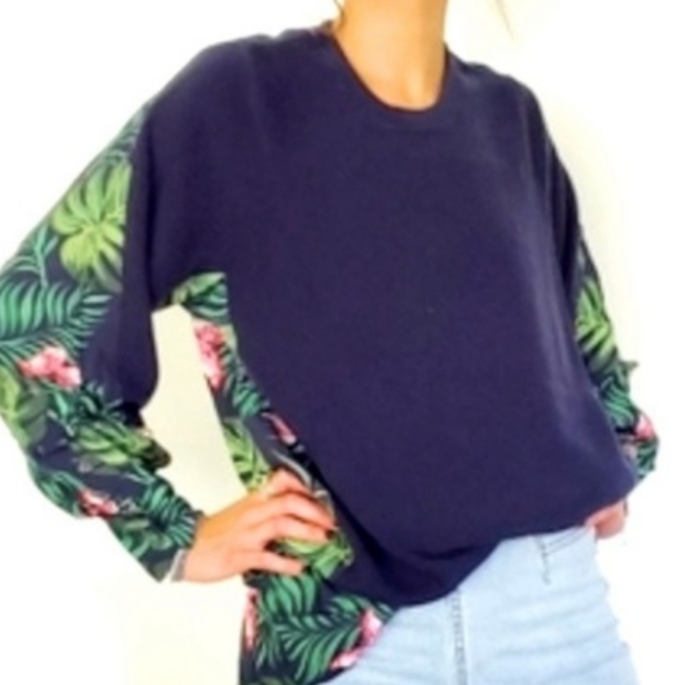 Sandrine Rose x Free People Sweater Women’s Small S French Tropical Butterfly